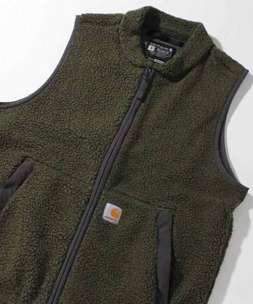 Carhartt(カーハート)の「【Carhartt/カーハート】RELAXED FIT FLEECE FULL ZIP VEST/リラックスフィット フルジップベスト(ベスト・メンズ・カーキ/ブラック・S)」の15枚目の写真