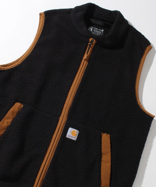 Carhartt(カーハート)の「【Carhartt/カーハート】RELAXED FIT FLEECE FULL ZIP VEST/リラックスフィット フルジップベスト(ベスト・メンズ・カーキ/ブラック・S)」の14枚目の写真