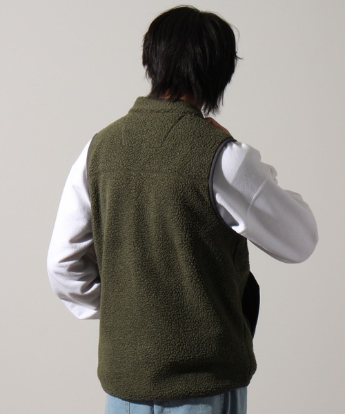 Carhartt(カーハート)の「【Carhartt/カーハート】RELAXED FIT FLEECE FULL ZIP VEST/リラックスフィット フルジップベスト(ベスト・メンズ・カーキ/ブラック・S)」の12枚目の写真