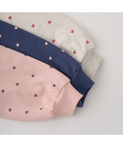 Lycee mine（リセマイン）の「【表コットン毛玉バイバイ】フリル衿付き総柄スウェット（スウェット・キッズ・オートミール/ネイビー/ピンク・120cm/140cm/110cm/150cm/100cm/130cm）」の15枚目の写真