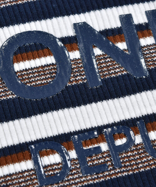 BeBe（ベベ）の「【お揃い】リブマルチボーダーTシャツ(90~150cm)（Tシャツ/カットソー・キッズ・ネイビー・140cm/150cm/130cm/110cm/90cm/100cm/120cm）」の12枚目の写真