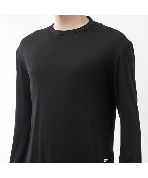 Reebok(リーボック)の「アクティブチル+ドリームブレンド ロングスリーブ Tシャツ / TS AC+DREAMBLEND LONG SLEEVE TEE(Tシャツ/カットソー・メンズ・ライトグレー/ブラック・SMALL/MEDIUM/LARGE/XX-LARGE/X-LARGE/X-SMALL)」の11枚目の写真