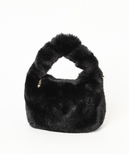 Andemiu（アンデミュウ）の「フェイクファーミニバッグ980205（トートバッグ・レディース・ベージュ/カーキ/ブラック・FREE）」の13枚目の写真