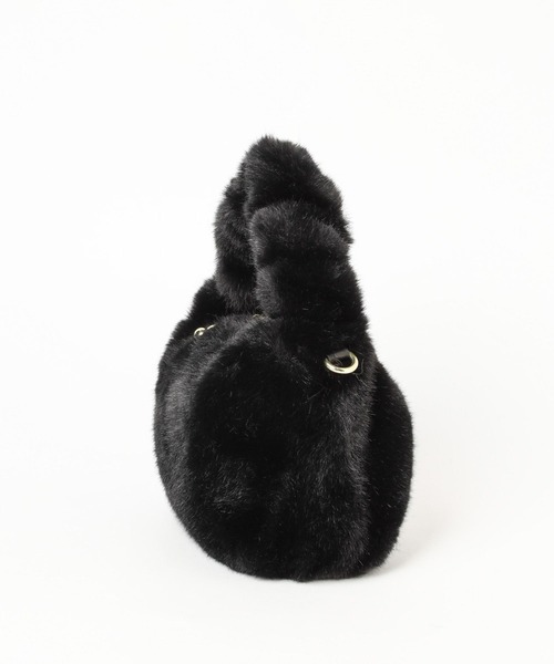 Andemiu（アンデミュウ）の「フェイクファーミニバッグ980205（トートバッグ・レディース・ベージュ/カーキ/ブラック・FREE）」の14枚目の写真