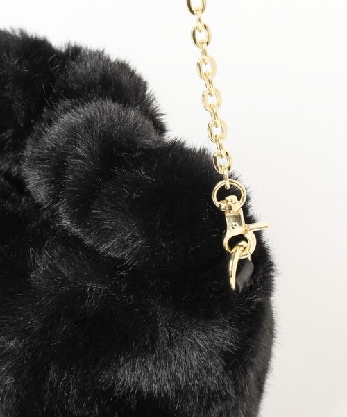 Andemiu（アンデミュウ）の「フェイクファーミニバッグ980205（トートバッグ・レディース・ベージュ/カーキ/ブラック・FREE）」の19枚目の写真