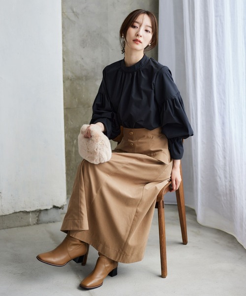 Andemiu（アンデミュウ）の「フェイクファーミニバッグ980205（トートバッグ・レディース・ベージュ/カーキ/ブラック・FREE）」の8枚目の写真