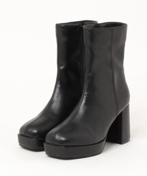 clear | 前後厚底ヒールショートブーツ≪2023AW新作≫(ブーツ)