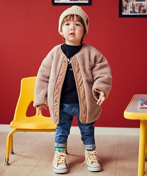 kladskap（クレードスコープ）の「裾裏ロゴPTロング丈テーパードパンツ（チノパンツ・キッズ・ブルー/ブラウン/ブラック・90cm/130cm/110cm/100cm/120cm/80ｃｍ）」の16枚目の写真