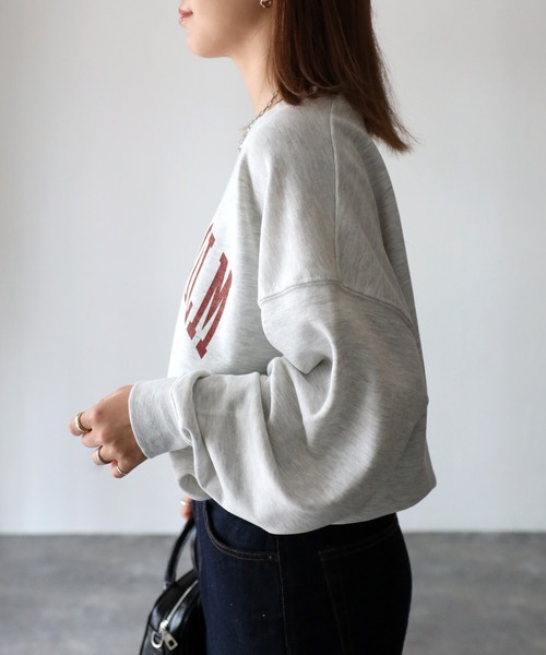 Riberry(リベリー)の「STOCKHOLM ロゴスウェット(スウェット・レディース・チャコールグレー/グリーン/ネイビー/オートミール/アイボリー/ブラック・FREE)」の13枚目の写真