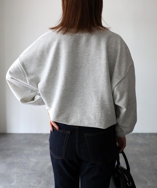 Riberry(リベリー)の「STOCKHOLM ロゴスウェット(スウェット・レディース・チャコールグレー/グリーン/ネイビー/オートミール/アイボリー/ブラック・FREE)」の14枚目の写真