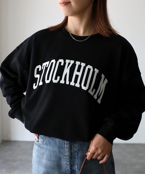 Riberry(リベリー)の「STOCKHOLM ロゴスウェット(スウェット・レディース・チャコールグレー/グリーン/ネイビー/オートミール/アイボリー/ブラック・FREE)」の20枚目の写真