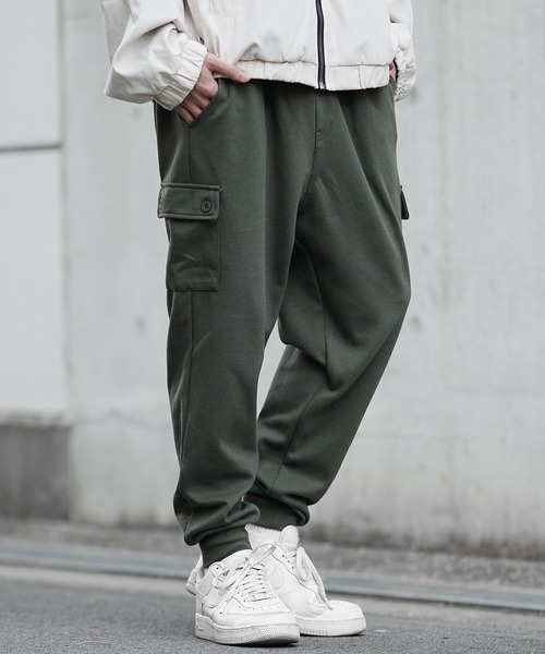 MinoriTY】毛玉ができないサルエルカーゴパンツ メンズ スウェット