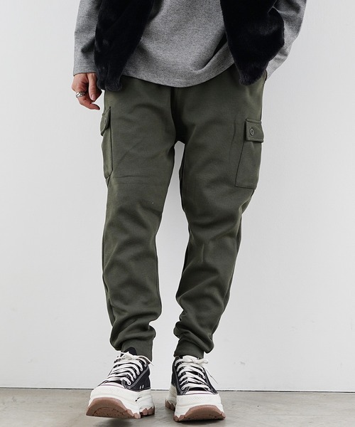 MinoriTY】毛玉ができないサルエルカーゴパンツ メンズ スウェット