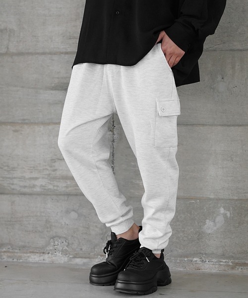 MinoriTY】毛玉ができないサルエルカーゴパンツ メンズ スウェット