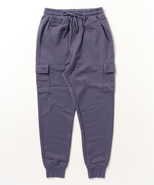 MinoriTY(マイノリティ)の「【MinoriTY】毛玉ができないサルエルカーゴパンツ メンズ スウェットパンツ ルーズフィット ジャージ(スウェットパンツ・メンズ・杢グレー/パープル/ブラック/オートミール/カーキ/チェック/ブラウン・S/M/L/XL)」の21枚目の写真