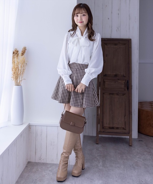 Drawer - 新品 未使用 OBLI オブリ バッグリボンブラウス リボン ブラウス シャツ リボンデザインブラウス(ブラウス・シャツ)｜TOPS（トップス