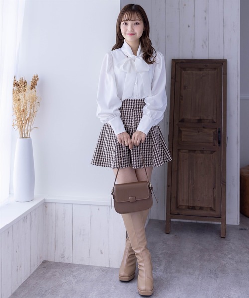 CYCLAS｜シクラス チェックリボンブラウス