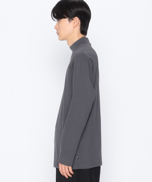COMME CA ISM（コムサイズム）の「エッセンシャルコットン ロングスリーブ モックネックＴシャツ（Tシャツ/カットソー・メンズ・ブルー/ブラック/ホワイト/チャコール・LARGE/MEDIUM/X-LARGE）」の12枚目の写真