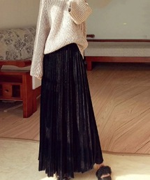 ｔｏｌｅｎｅ | ベロアプリーツロングスカート(スカート)