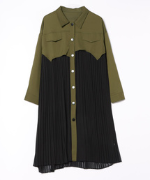 rovtski | シフォンプリーツデザインブラウス(シャツ/ブラウス)