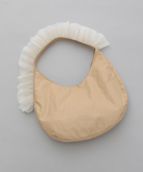 A part by（アパートバイ）の「チュールハンドルトート（ショルダーバッグ・レディース・ベージュ/ブラック/アイボリー/ブルー系その他2・FREE）」の12枚目の写真