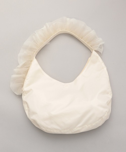 A part by（アパートバイ）の「チュールハンドルトート（ショルダーバッグ・レディース・ベージュ/ブラック/アイボリー/ブルー系その他2・FREE）」の7枚目の写真