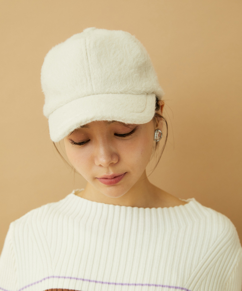 VIS（ビス）の「シャギーキャップ（キャップ・レディース・ブラック/ベージュ系その他2・FREE）」の10枚目の写真