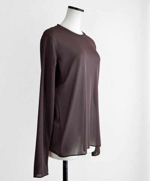 Marient(マリエント)の「メローシアーロンTOPS(Tシャツ/カットソー・レディース・アイボリー/チャコール/ブラック/ブラウン・FREE)」の14枚目の写真