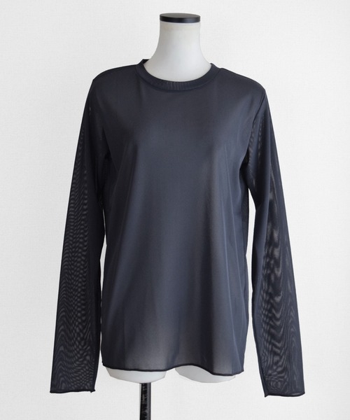 Marient(マリエント)の「メローシアーロンTOPS(Tシャツ/カットソー・レディース・アイボリー/チャコール/ブラック/ブラウン・FREE)」の21枚目の写真
