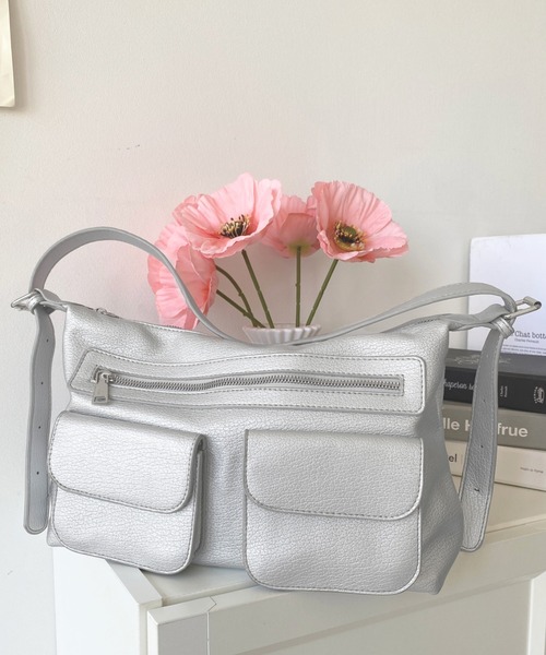 m　ボレロフラップポケット2種 セール】ダブルフラップポケットバッグ（ショルダーバッグ）｜moment+