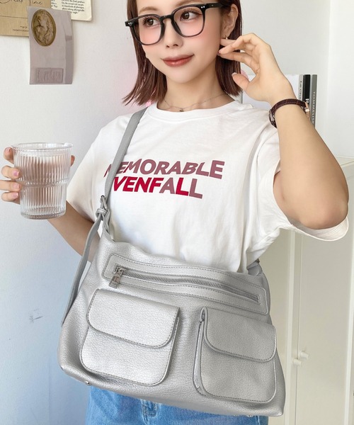 セール】ダブルフラップポケットバッグ（ショルダーバッグ）｜moment+