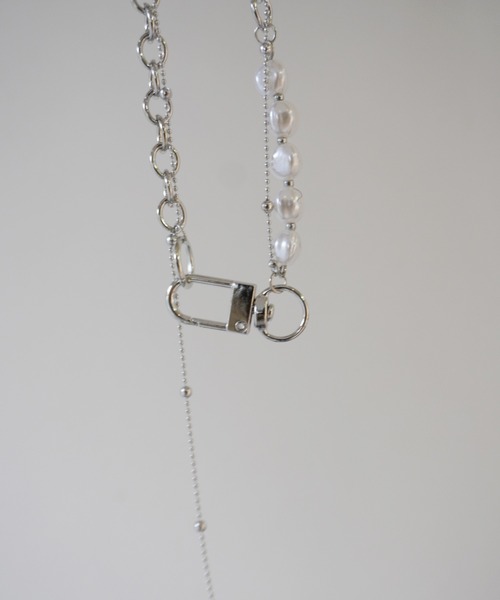 Galley パール チェーン ネックレス アシンメトリー trim_fce_item67b03f914d4f8.jpg
