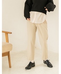 chocomee | center press slacks(スラックス)