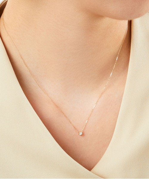 VENDOME AOYAMA（ヴァンドーム青山）の「K10YG ダイヤモンド ネックレス（ネックレス・レディース・イエローゴールド・40cm）」の6枚目の写真