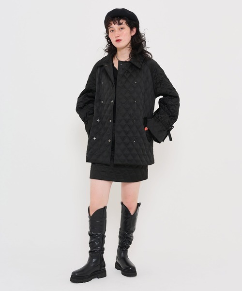 TINA:JOJUN(ティーナジョジュン)の「キルティング ミニスカート TINA:JOJUN(スカート・レディース・ブラック/ピンク系その他・S/M)」の11枚目の写真