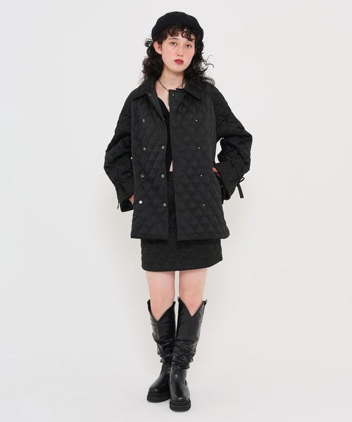 TINA:JOJUN(ティーナジョジュン)の「キルティング ミニスカート TINA:JOJUN(スカート・レディース・ブラック/ピンク系その他・S/M)」の12枚目の写真