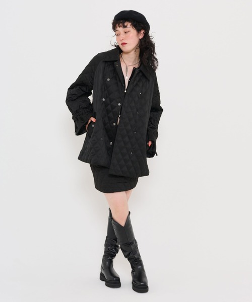 TINA:JOJUN(ティーナジョジュン)の「キルティング ミニスカート TINA:JOJUN(スカート・レディース・ブラック/ピンク系その他・S/M)」の13枚目の写真