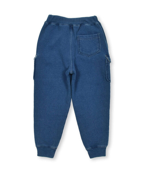 SLAP SLIP（スラップスリップ）の「フラップポケットデニムニットロングカーゴパンツ(80~130cm)（デニムパンツ・キッズ・ブルー/ネイビー・120cm/80ｃｍ/110cm/130cm/90cm/100cm）」の18枚目の写真