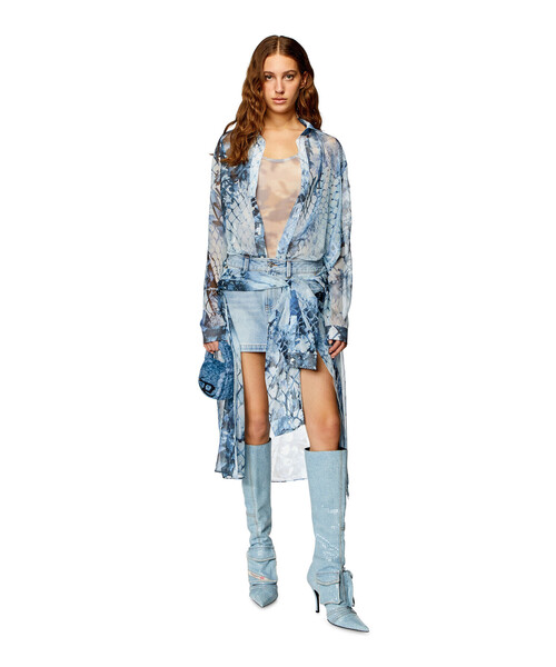 DIESEL(ディーゼル)の「レディース ミニショルダーバッグ 1DR XS(ショルダーバッグ・レディース・ピンク/ブルー・UNI)」の14枚目の写真