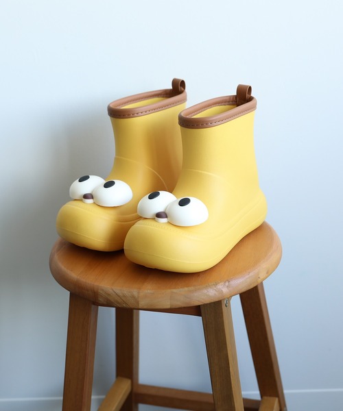 【日本製】 セール】【shoes365】かわいい大きな目 子供用レインブーツ スノーボード