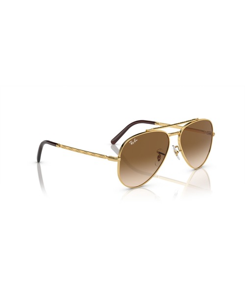 Ray-Ban(レイバン)の「Ray-Ban レイバン サングラス NEW AVIATOR 紫外線対策 0RB3625 001/51(サングラス・メンズ・ゴールド×ブラウン・58)」の8枚目の写真