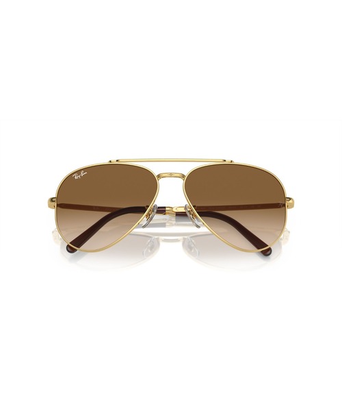 Ray-Ban(レイバン)の「Ray-Ban レイバン サングラス NEW AVIATOR 紫外線対策 0RB3625 001/51(サングラス・メンズ・ゴールド×ブラウン・58)」の6枚目の写真