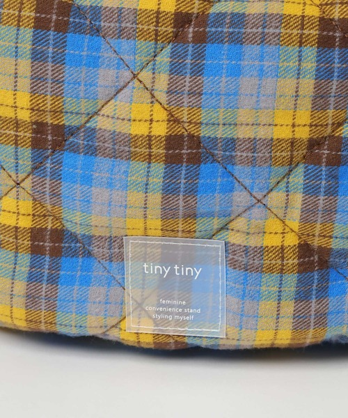 tiny tiny（ティニーティニー）の「モチーフキルトショルダーバッグ[tiny tiny(ティニーティニー)]（ショルダーバッグ・レディース・グレー/アイボリー/チャコール/スモーク/ピンク/ホワイト系その他/ブルー系その他/シルバー/ブラック/ライトブルー/ブルー/チェック/レオパード・0）」の17枚目の写真