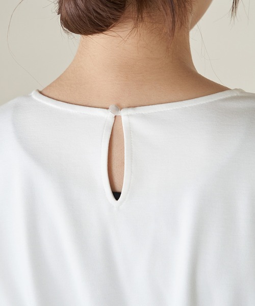 ROPE' PICNIC（ロペピクニック）の「ビスチェドッキングカットトップス/リンクコーデ（Tシャツ/カットソー・レディース・オフホワイト/ブラック系その他・38）」の15枚目の写真