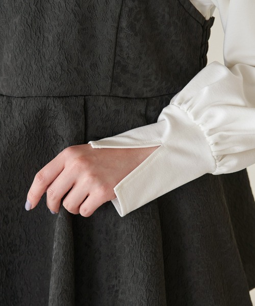 ROPE' PICNIC（ロペピクニック）の「ビスチェドッキングカットトップス/リンクコーデ（Tシャツ/カットソー・レディース・オフホワイト/ブラック系その他・38）」の17枚目の写真