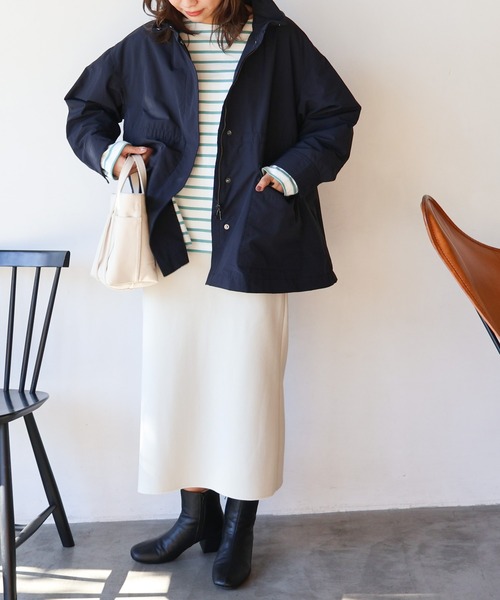 AMERICAN HOLIC（アメリカンホリック）の「撥水加工2WAYマウンテンパーカー（マウンテンパーカー・レディース・アイボリー/ライトベージュ/サックスブルー/ネイビー・M/L）」の10枚目の写真