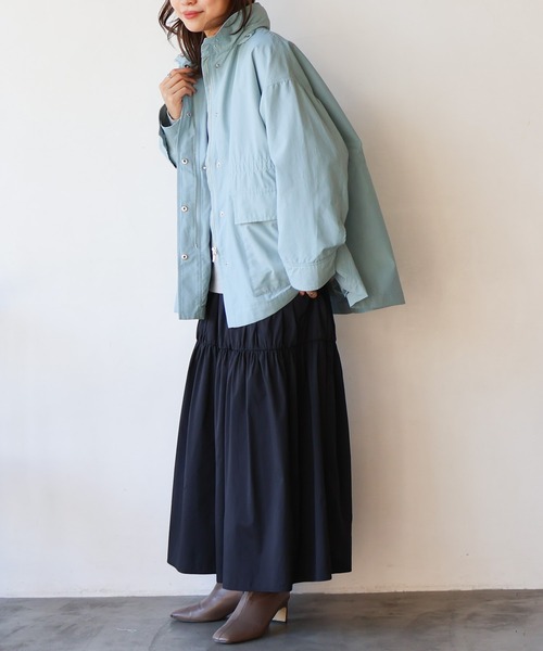 AMERICAN HOLIC（アメリカンホリック）の「撥水加工2WAYマウンテンパーカー（マウンテンパーカー・レディース・アイボリー/ライトベージュ/サックスブルー/ネイビー・M/L）」の19枚目の写真