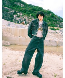 /Little sunny bite/airbrushed denim pants