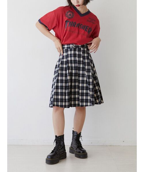 THRASHER（スラッシャー）の「【別注】THRASHER ゲームTシャツ（Tシャツ/カットソー・レディース・ブラック/アイボリー/レッド・MEDIUM）」の14枚目の写真