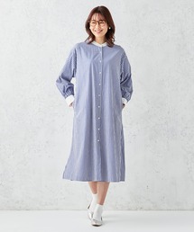 Petit Honfleur | ストライプロングシャツワンピース(シャツワンピース)